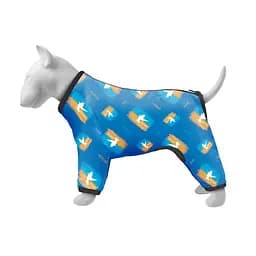 Дощовик для собак WAUDOG Clothes малюнок Прапор, M45, висота 55-60 см, обхват 37-40 см