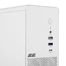 Корпус 2E Credo Slim V90W-400 з БЖ ATX400 White (2E-V90W-400) - мініатюра 4