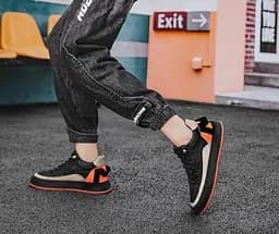 Кеди Grogu Розмір 40 (довжина устілки 255 мм) Black-Orange - мініатюра 3