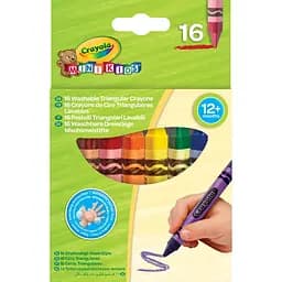 Набор треугольных восковых мелков для детей Crayola 16 шт (52-016T)