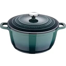 Кастрюля Bergner Excalibur с крышкой 24 см 4.2 л зеленая (BG-36101-GR)