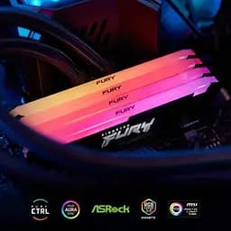 Модуль пам'яті для комп'ютера DDR4 8GB 3200 MHz Beast RGB Kingston Fury (ex.HyperX) (KF432C16BB2A/8WP) - мініатюра 8