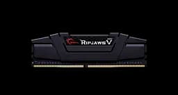 Пам'ять 16Gb x 2 (32Gb Kit) DDR4, 3600MHz, G.Skill Ripjaws V, Black, 18-22-22-42, 1.35V, з радіатором (F4-3600C18D-32GVK) - мініатюра 3