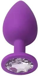 Анальна пробка I’MCUM Crystal Harmony Розмір S 6.7x2.8 см Силіконова Фіолетова (IM-KGS201_S_purp)