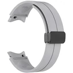 Ремінець для Samsung Galaxy Watch 5 44mm - сірий ширина кріплення 20мм силікон Watchbands Cls-black (W34-2WB91937766)