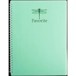 Зошит для записів Buromax Favourite Pastel А4 у клітинку 80 аркушів м'ятний (BM.24452154-38)