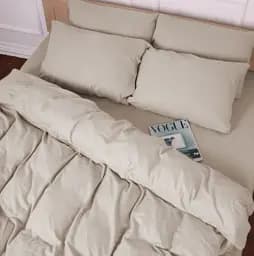 Комлект постільної білизни MirSon Фланель 004 Cappuchino 2 x 160 x 220 см капучино (2200009649240) - мініатюра 3