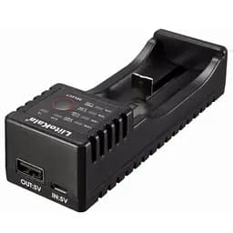 Зарядний пристрій для акумуляторів Liitokala 1 Slot, LED дисплей, USB, Li-ion/Ni-MH/Ni-Cd/AA/ААA/AAAA/С (Lii-100)