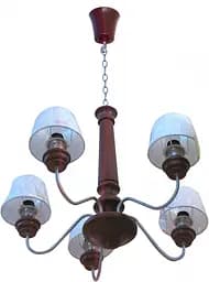 Люстра підвісна Brille з абажуром класична E27 40W BR (BKL-283S/5)