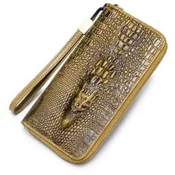 Кошелек логер кожаный с тиснением рептилия BULL 10х19.5х2.5 см acs0032228