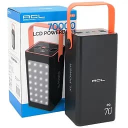 Повербанк Powerbank ACL PW52 70000mAh Type-C/Lighting/Micro-USB Black - мініатюра 3