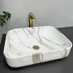 Умивальник VBI Palermo aiax glossY накладний VBI-012302, Мармур