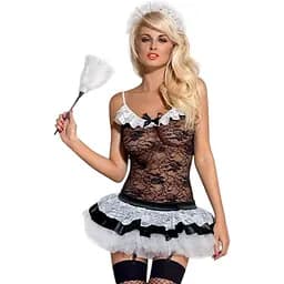 Еротичний костюм Obsessive Housemaid 5 pcs costume S/M