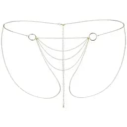 Ланцюжок-трусики Bijoux Indiscrets Magnifique Bikini Chain прикраса для тіла Gold