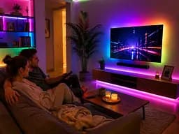 Гнучка світлодіодна стрічка RGB USB 15 м / Стрічка на USB на монітор, меблі + пульт / LED стрічка від павербанку - мініатюра 2