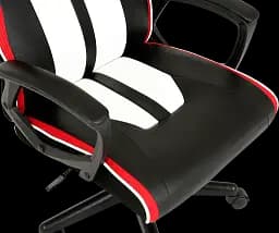 Геймерське крісло GT Racer чорне з білим та червоним (X-2301 Black/White/Red) - мініатюра 6