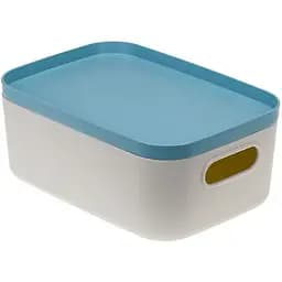 Коробка для зберігання речей, з кришкою, сіро-блакитна 1.7 л  (2345-IH-сіро-блакитний)