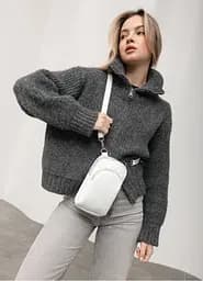 Жіноча сумка Sambag Modena біла 19 х 11 х 3 см (96193008) - мініатюра 2