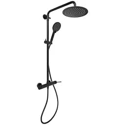 Душова система універсальна Qtap Scorpio на два споживача QTSCO51105OGB Black Matt, Чорний матовий