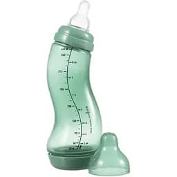 Антиколікова пляшечка для годування Difrax S-bottle Natural Trend Sage із силіконовою соскою 250 мл (706T Sage)