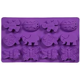 Форма силіконова Mys Silicone Звірі 12 відділів 19.5х34х4 см в асортименті (45098) - мініатюра 7