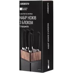 Набір ножів Ardesto Black Mars з дерев'яною підставкою 6 предметів (AR2020SW) - мініатюра 9
