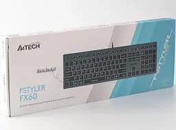 Клавіатура A4Tech Fstyler FX60 White Backlit USB Grey (FX60 USB (Grey) White backlit) - мініатюра 5