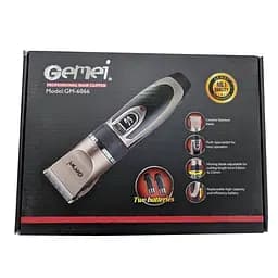 Професійна акумуляторна машинка для стрижки GEMEI GM-6066 - мініатюра 2