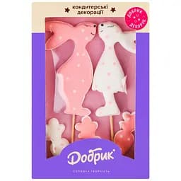 Набір кондитерських декорацій Добрик Зайченя з морквинкою колір в асортименті