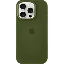 Чехол Silicone Case для Apple iPhone 16 Pro Dark Olive AA [115022]
