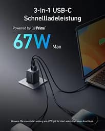 Мережевий зарядний пристрій Anker GaN Prime 67W Black (A2669313) - мініатюра 5