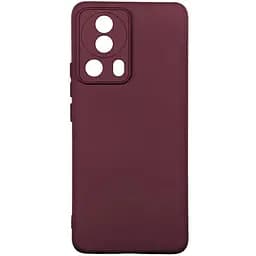 Чохол Silicone Cover із рамкою камери A Xiaomi 13 Lite Maroon