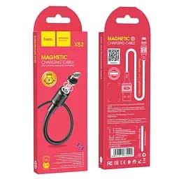 Кабель Hoco X52 Sereno magnetic charging cable for Lightning Black - мініатюра 3