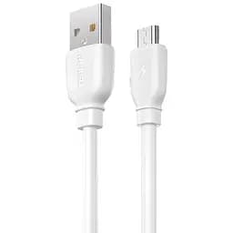 Кабель Remax Suji Pro USB 2.0 to microUSB 2.4A 1 м белый (RC -138m-w)