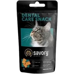 Хрусткі ласощі Savory Snack Подушечки для заохочення кішок, здоров'я зубів, 60 г