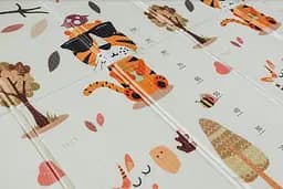 Дитячий двосторонній складаний килимок Poppet Тигреня в лісі і Молочна ферма, 150х180 см (PP001-150) - мініатюра 5