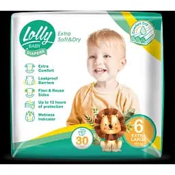 Подгузники Lolly Soft Extra Large 6 (16+кг) 30 шт.