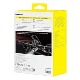 Велотримач для телефона Baseus PrimeTrip Series Dual-Color Bike Light 2-in-1 Set C12569000121-00 Black - мініатюра 3