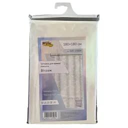 Шторка для ванной Werk WK-10004 Витраж с кольцами 180 x 180 см (126296)