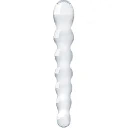 Скляний дилдо у вигляді намистин Gildo Glass Dildo No. 19
