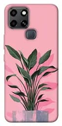 Чохол Demsky Pink plant для Infinix Smart 6