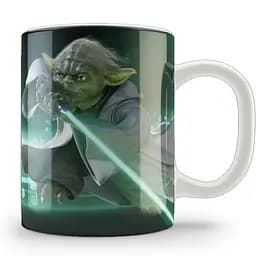 Кухоль GeekLand Star Wars Майстер Йода SW.002.86 330 мл білий