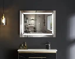 Дзеркало Mixxus Light MR01-70x50 (годинник, LED-підсвічування, антизапотівання) MI6000 - мініатюра 10