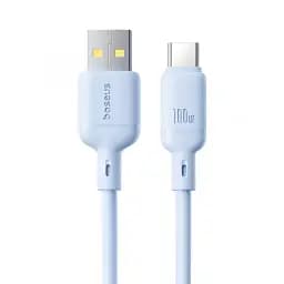 Кабель Baseus Silky Series Cable USB to Type-C 100W 1m P10377703313-00 Blue