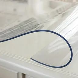 Гнучке (м'яке, рідке) скло скатертину на стіл Soft Glass 2.2х1.4м (товщина 2.0 м) Прозора - мініатюра 3