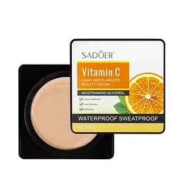 Тональний крем кушон Sadoer Vitamin C Light водостійкий 20 г 01 Бежевий SD96208