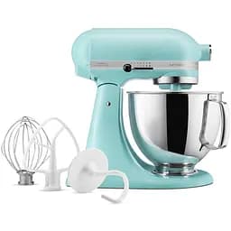 Кухонна машина KitchenAid Artisan 5KSM125EMI з відкидним блоком 4.8 л колір мінеральна вода (5KSM125EMI)
