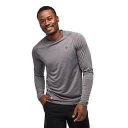 Кофта Black Diamond M Heritage Wordmark LS Tee S Steel Grey (1033-BD 7530900034SML1) - мініатюра 2