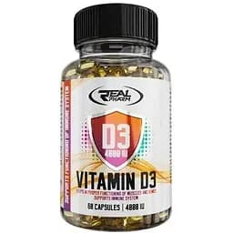 Витамин D3 Real Pharm Vitamin D3 4000 IU, 60 капсул для поддержания костей и иммунитета