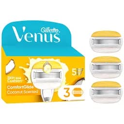 Уцінка. Змінні картриджі для гоління Gillette Venus Comfortglide Skin Cushion Coconut жіночі 3 шт. 